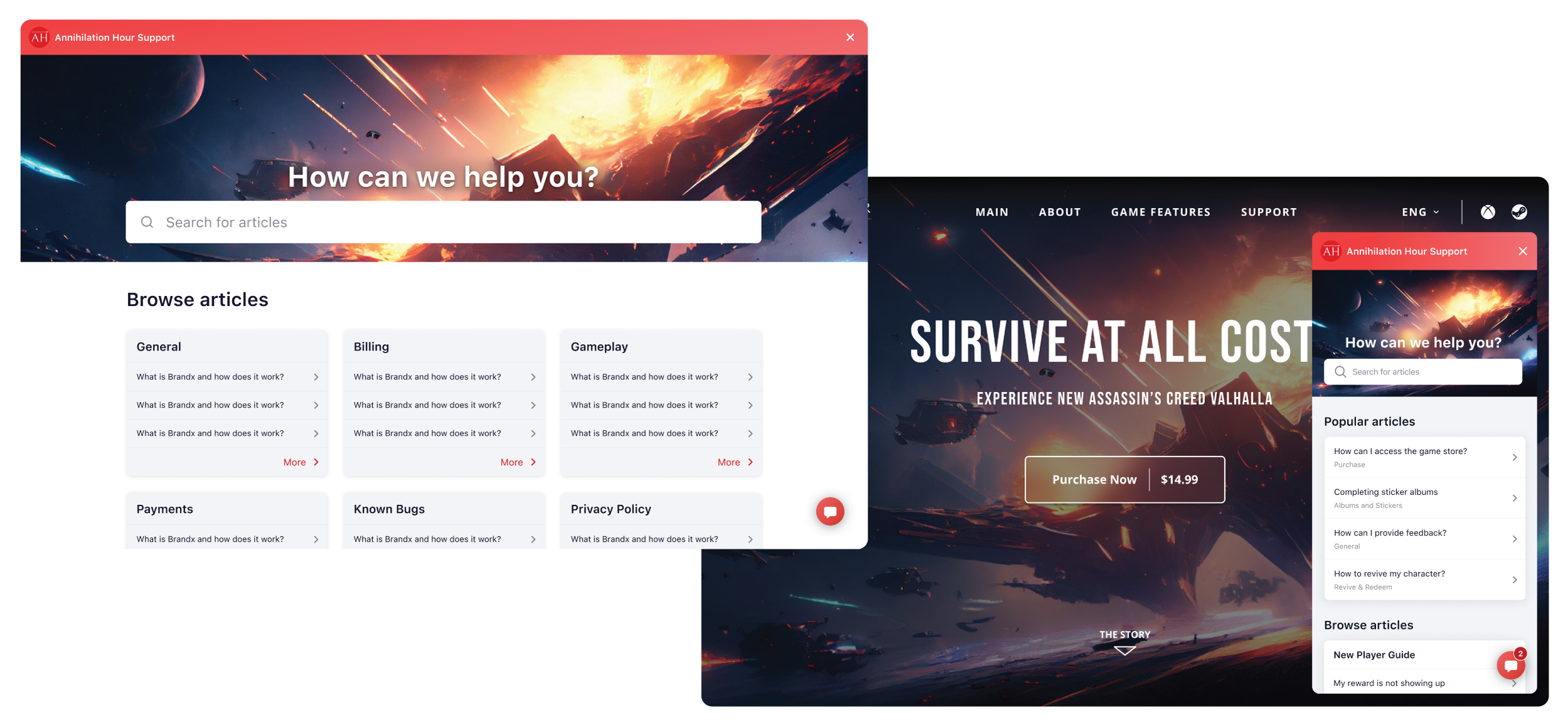 Helpshift Web Widget